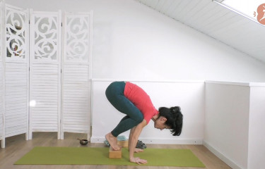 Bakasana - Pratica yoga con la tecnica della posizione del corvo