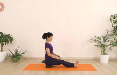 Lezione con Dandasana - Posizione del bastone - Yoga Dinamico Posturale